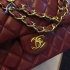 Chanel 2.55 middle size burgundy original lambskin